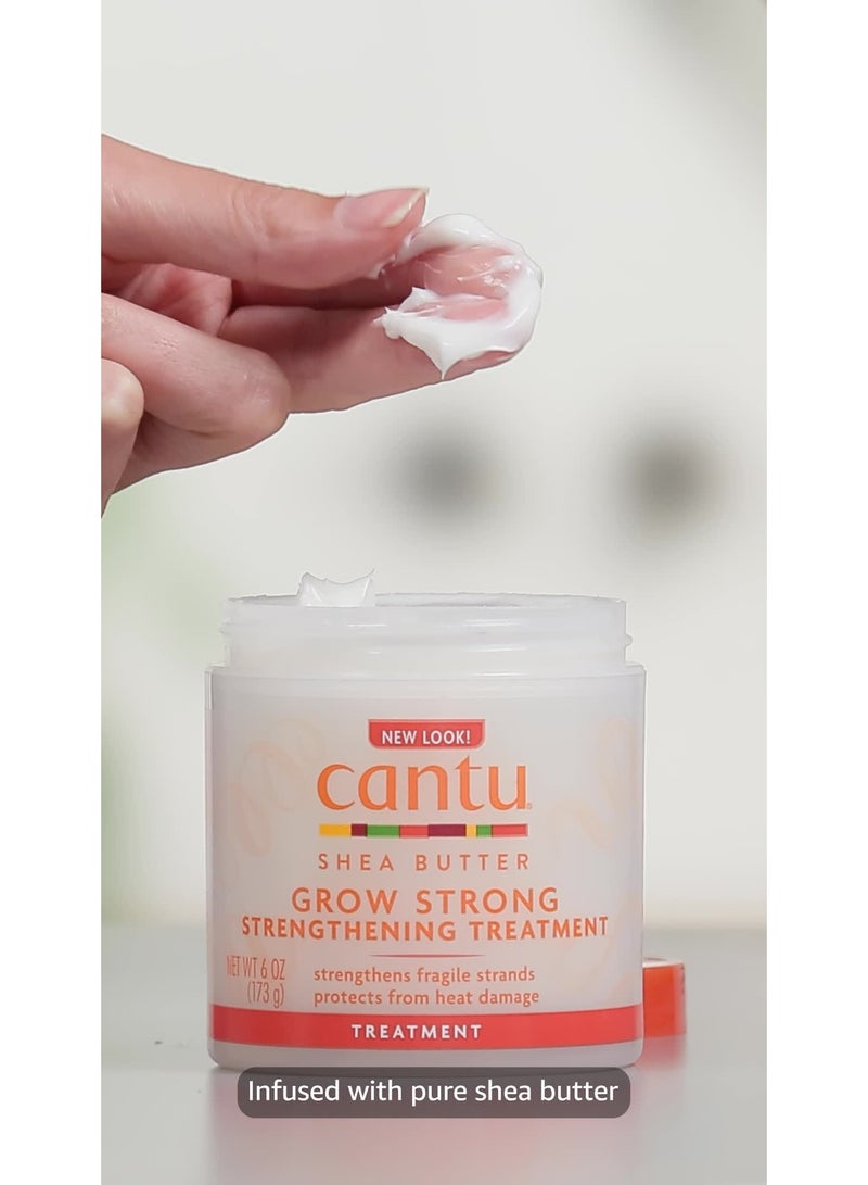 Cantu Shea Grow Strong Strenghening Treatment 6oz  173g - Image 2
